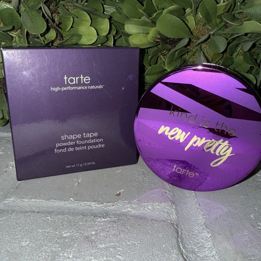 tarte Shape Tape Powder Foundation 57N Rich Neutral New High Performance Natural